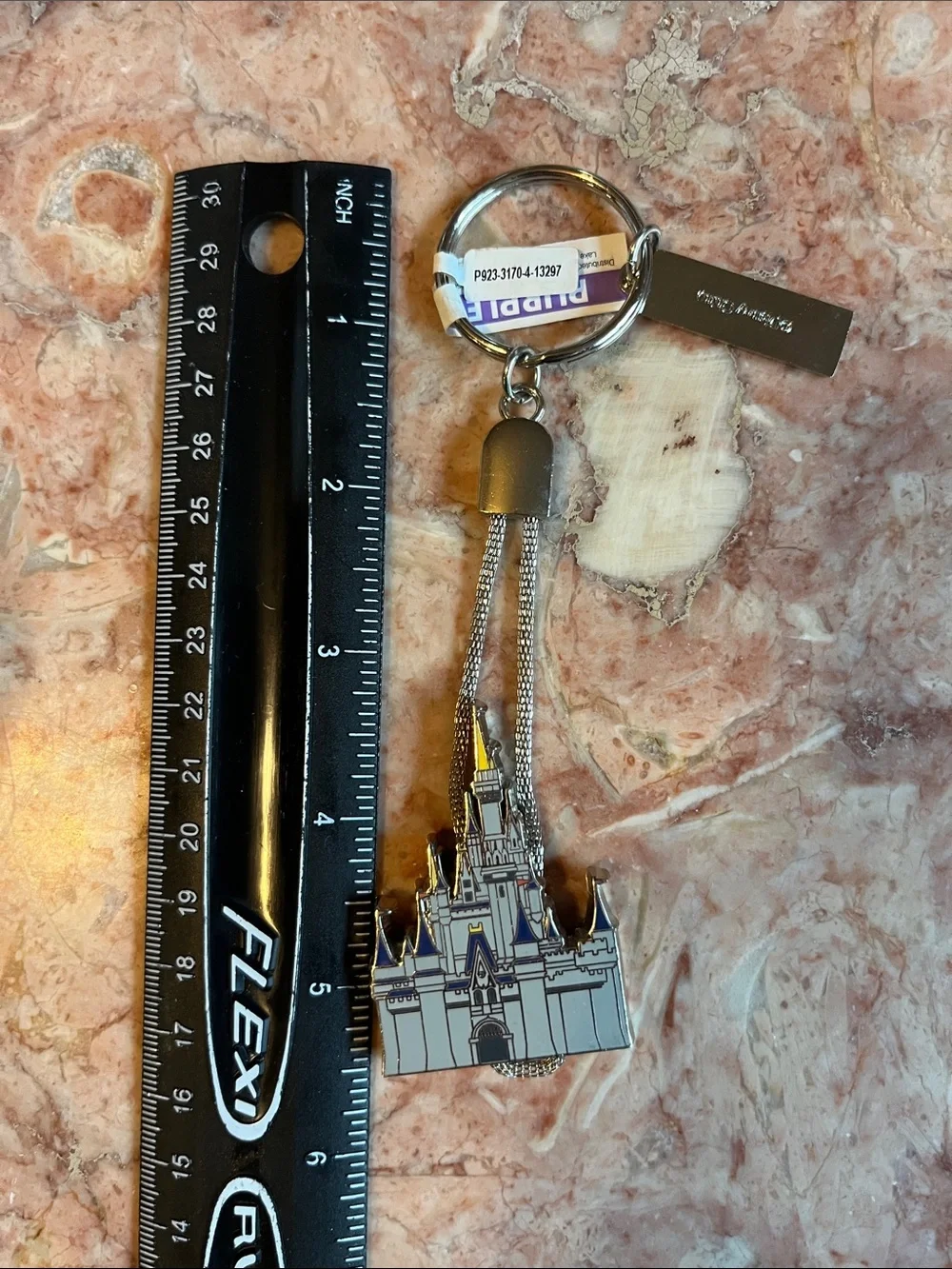 Vintage Cinderella Castle Keychain Walt Disney World New